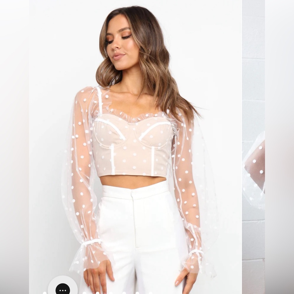 Petal & Pup runaway polka dot corset top
